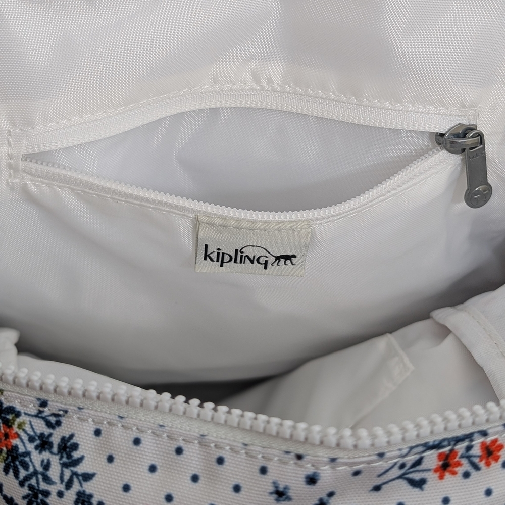 Kipling White Floral Women's Backpack - Picture 7 of 10